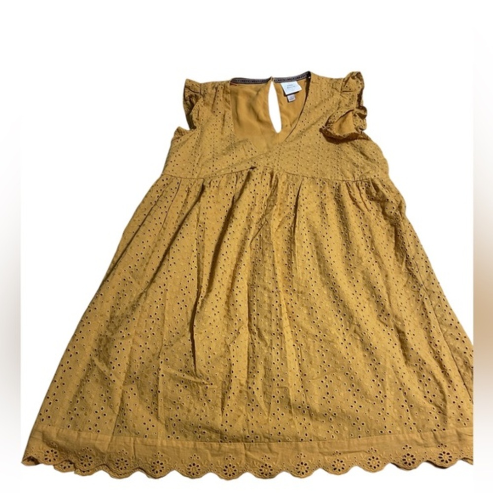 Knox Rose Mustard Eyelet Dress